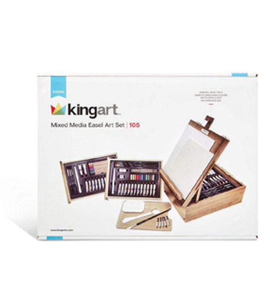 KINGART Studio Series Mixed Media Sketchbox Easel Stand, , hi-res, image 2