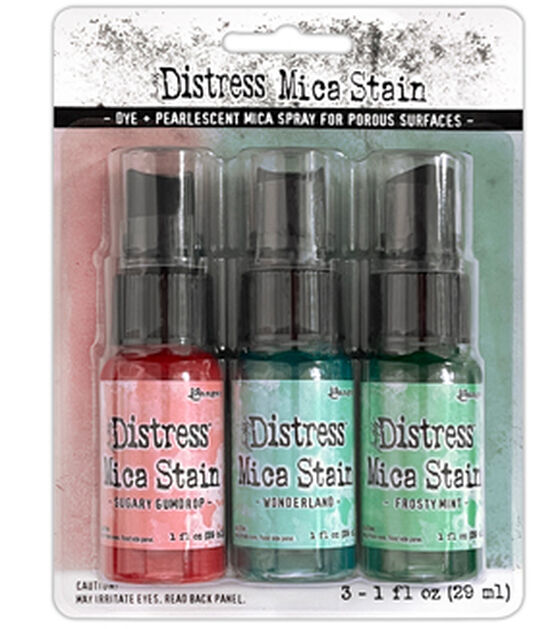 Tim Holtz 1oz Christmas Distress Holiday Mica Ink Stains 6ct