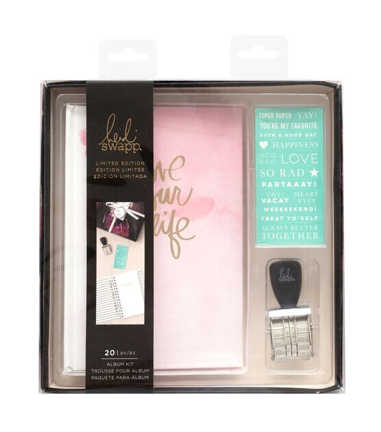 Heidi Swapp Pink Wish Album Kit