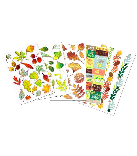 Sticko 76 Pack Stickers Flip Pack Leaves & Foliage | JOANN