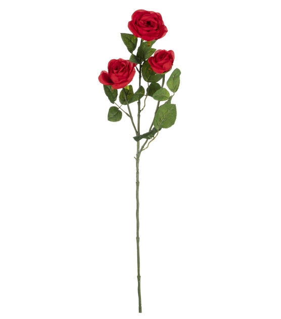 31" Red Cabbage Rose Stem by Bloom Room