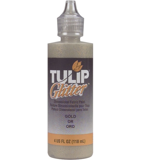 Tulip Dimensional Fabric Paint 4oz Glitter - Gold