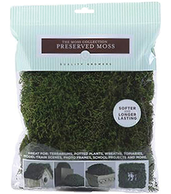 Quality Growers 172" Dark Green Preserved Moss