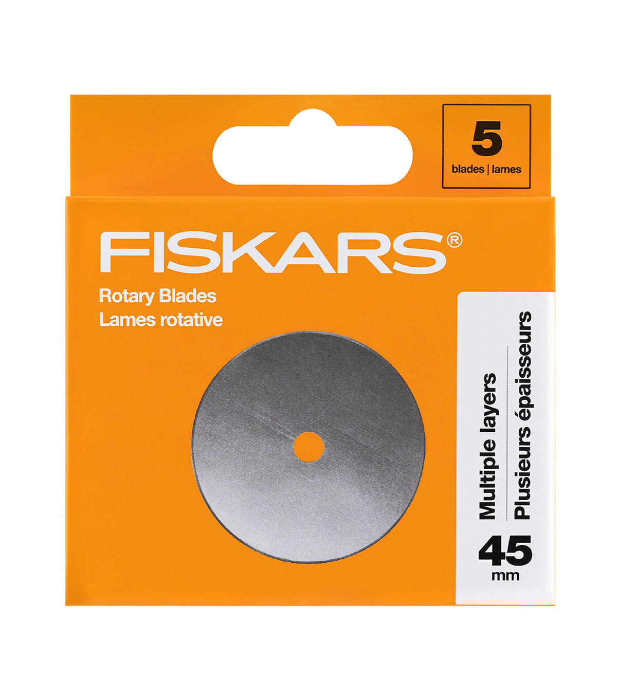 Fiskars Straight Rotary Blades 45mm 5/Pkg