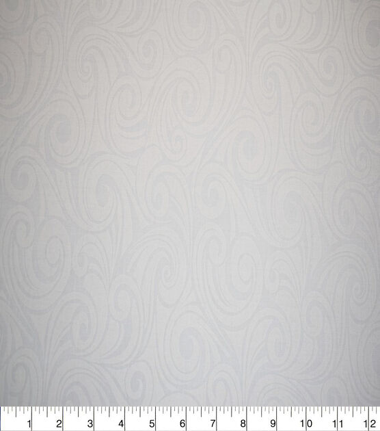 White Swirls Quilt Cotton Fabric by Quilter's Showcase