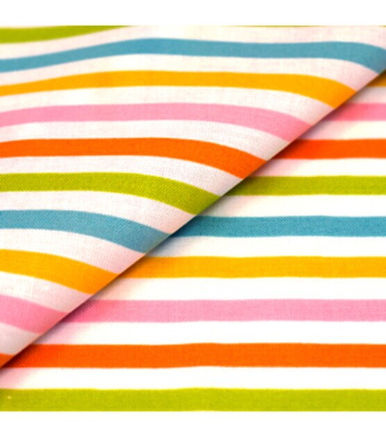 Singer Pastel Stripe Patriotic Cotton Fabric, , hi-res, image 4