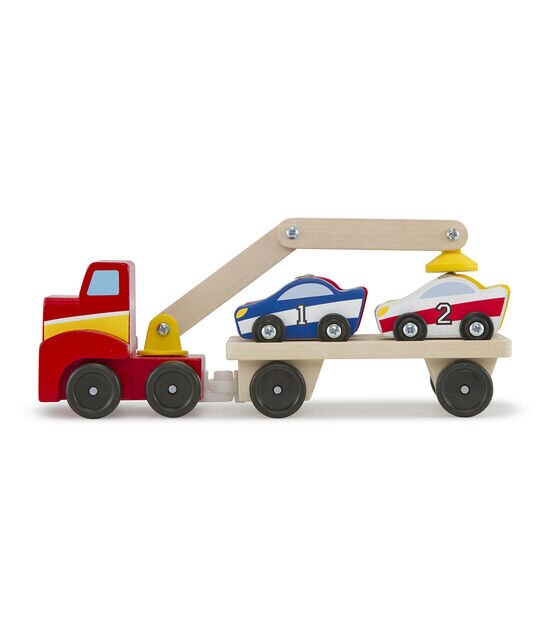 Melissa & Doug 6ct Magnetic Car Loader Toy Set, , hi-res, image 3