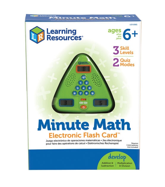 Learning Resources 5.5" Minute Math Electronic Flash Card