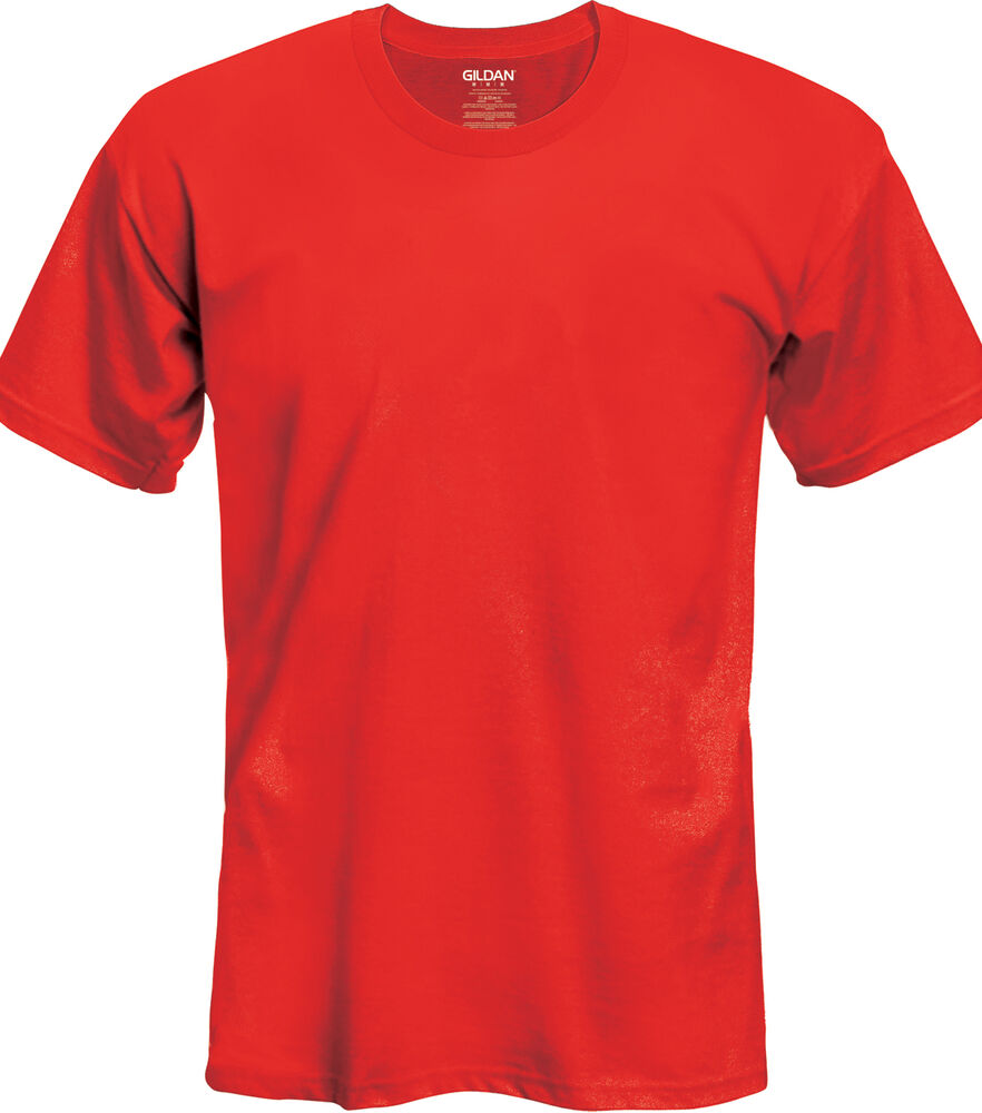 Gildan Adult T-Shirt, Red, swatch