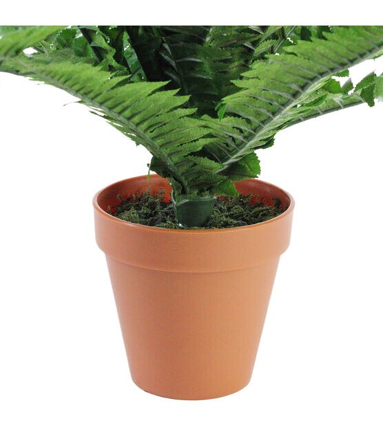 Northlight 17.5" Potted Artificial Green Boston Fern Plant, , hi-res, image 3