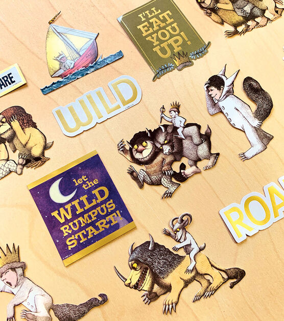 Paper House Pack of 36 Die cut Stickers Where The Wild Things Are, , hi-res, image 2