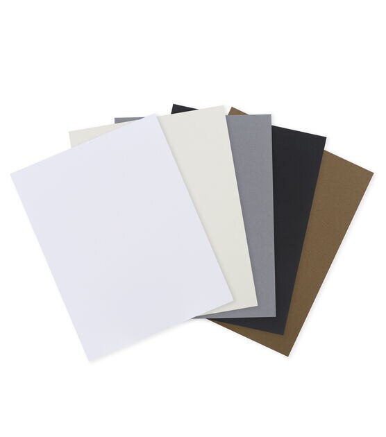 50 Sheet 8.5" x 11" Neutral Solid Core Cardstock Paper Pack by Park Lane, , hi-res, image 2