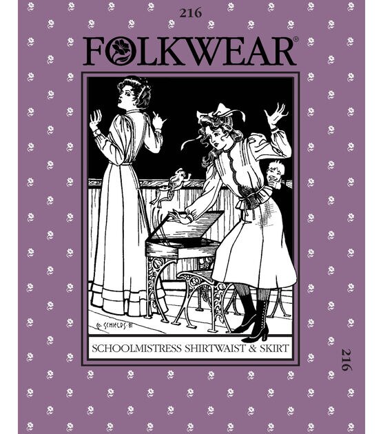 Folkwear 216 Size 8 to 14 Women's Shirtwaist & Skirt Sewing Pattern