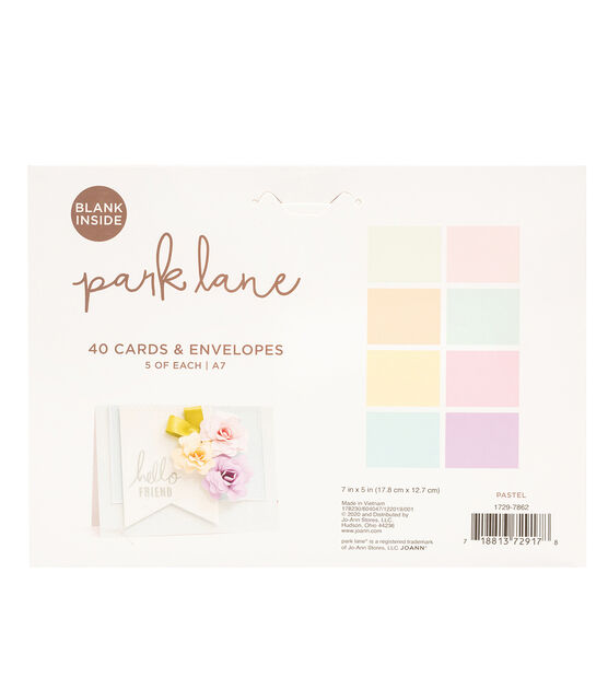 80ct Pastel A7 Cards & Envelopes by Park Lane, , hi-res, image 3