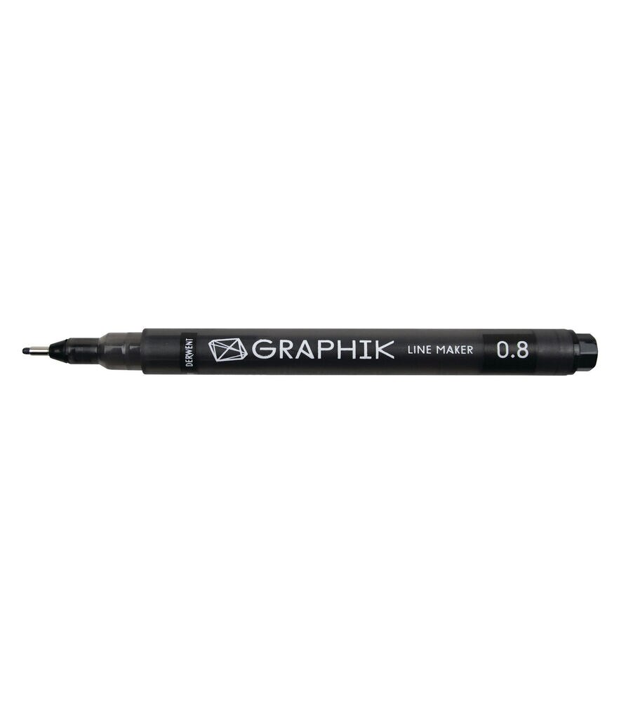 Derwent Graphik Line Maker Pen Black, .8mm, swatch