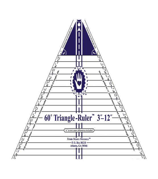 Marti Michell 60 degree Triangle Ruler, , hi-res, image 2