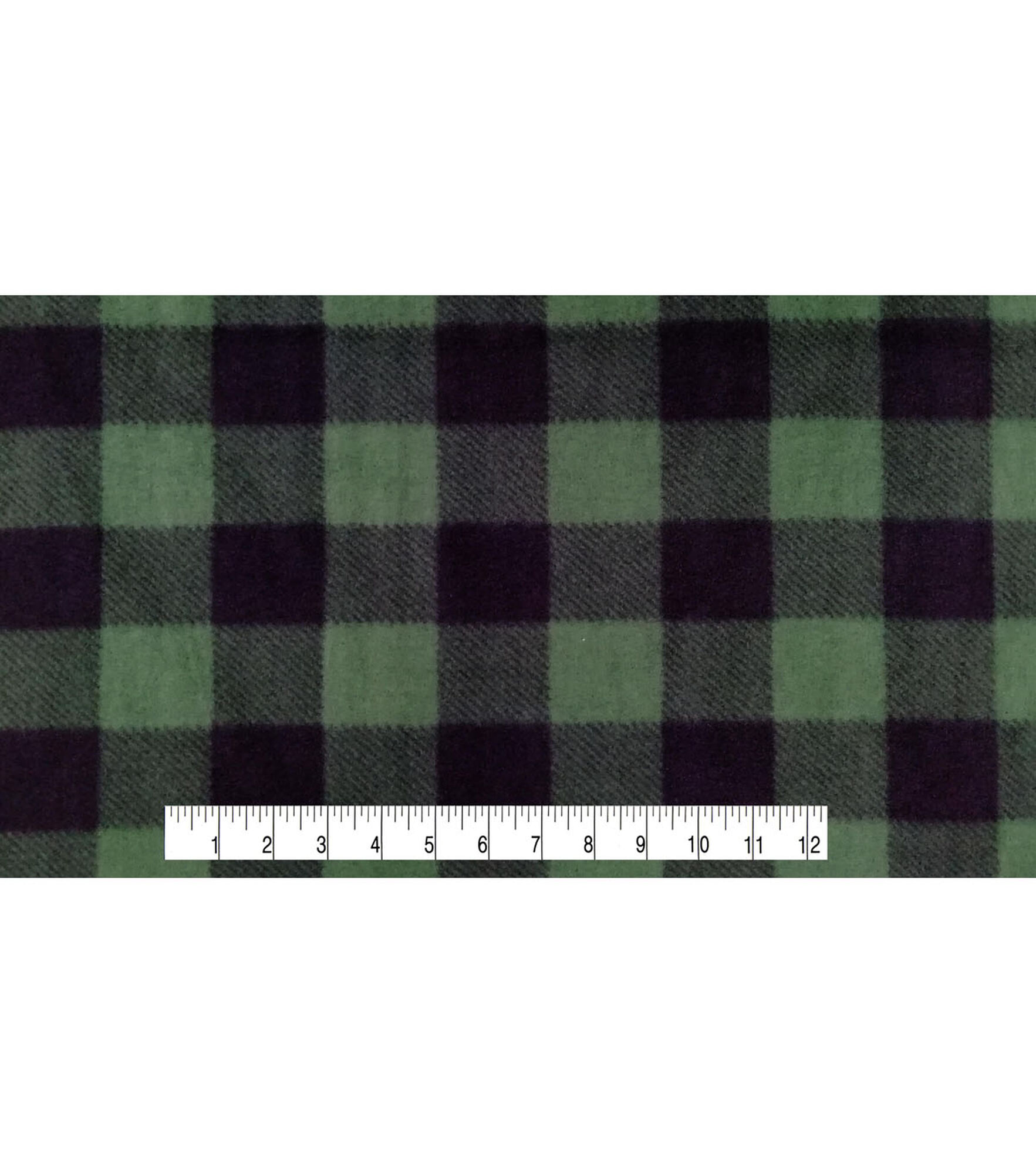 Buffalo Check Anti Pill Plush Fleece, Forest Black, hi-res