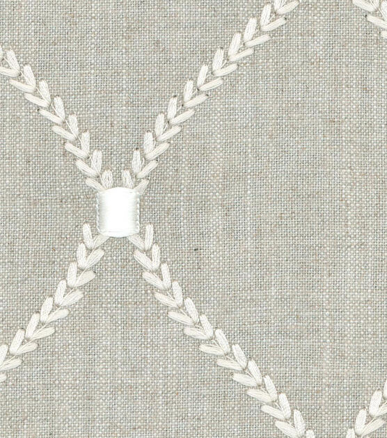 Williamsburg Multi Purpose Decor Fabric 54'' Flint Deane Embroidery, , hi-res, image 2