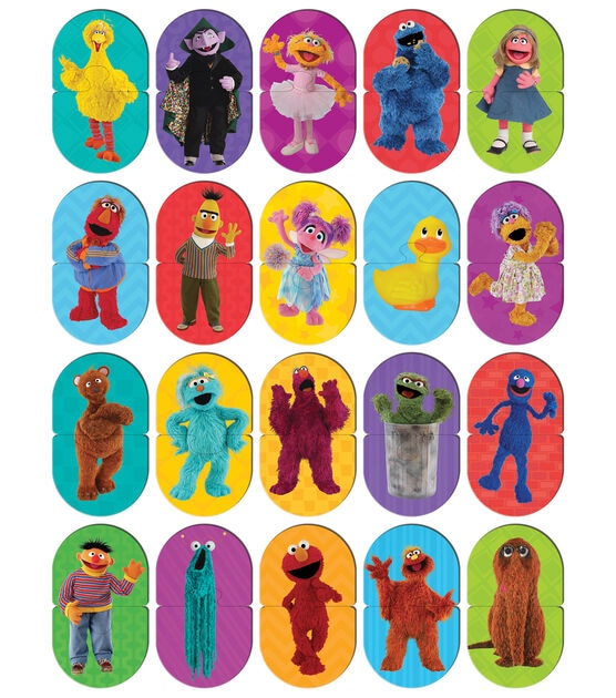 MasterPieces 60ct Sesame Street Heads & Toes Matching Game, , hi-res, image 2