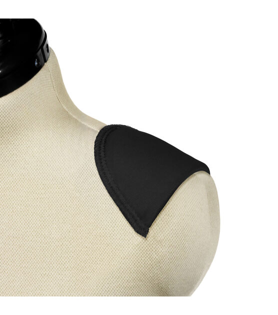 Dritz 1/4" Covered All-Purpose Shoulder Pads, 1 Pair, Black, , hi-res, image 2