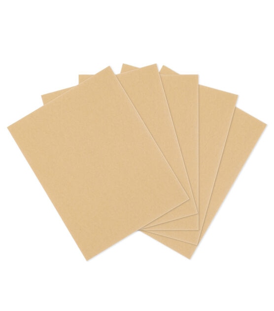 JAM Paper® Cover Card Stock, 8 1/2 x 11, 60 Lb, Brown Kraft, Pack Of 50  Sheets