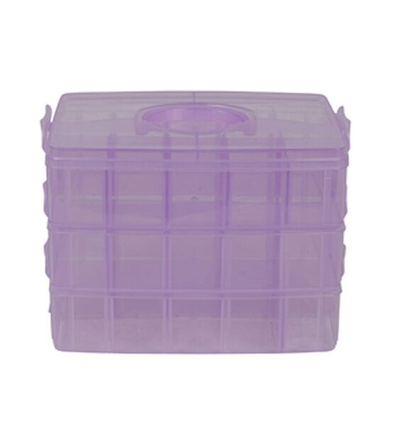 Everything Mary 10 Purple 30 Compartment Stackable Plastic