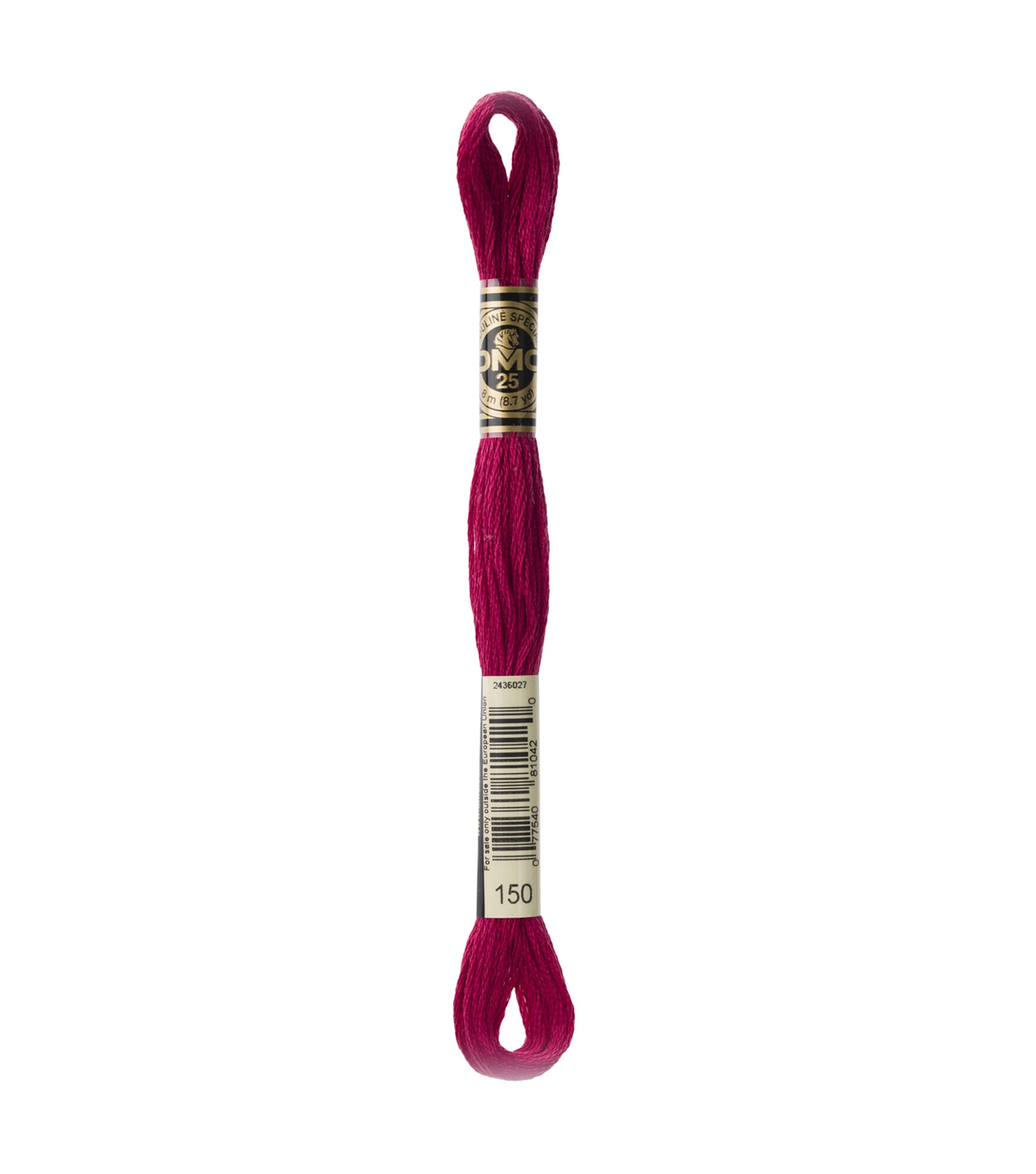 DMC 8.7yd Reds 6 Strand Cotton Embroidery Floss, 150 Dark Dusty Rose, hi-res