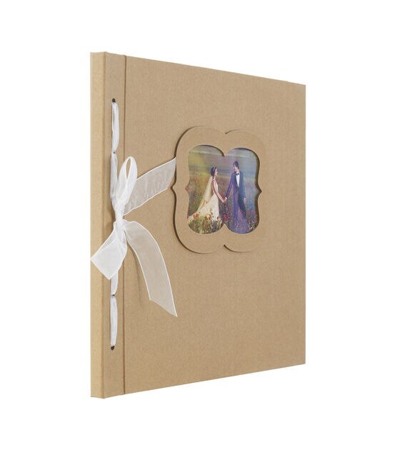 Park Lane 12''x12'' Guest Book with Kraft Paper Cover, , hi-res, image 4
