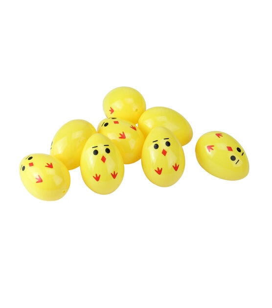 Northlight 2.5" Yellow and Red Chick Easter Egg Decor 8pk, , hi-res, image 2