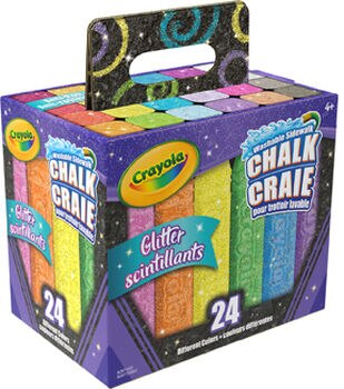 48 Count Crayola Washable Sidewalk Chalk: What's Inside the Box