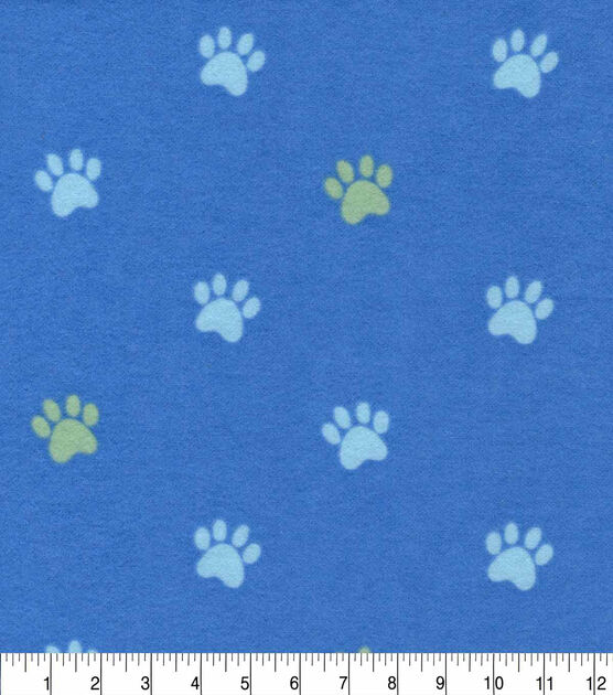 Dog Paws Nursery Flannel Fabric, , hi-res, image 2