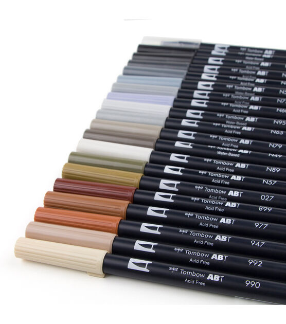 Tombow Dual Brush Pen Neutral Colors Set 20pc
