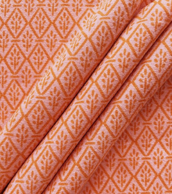 Pink & Orange Diamond Icon Jersey Knit Fabric, , hi-res, image 3