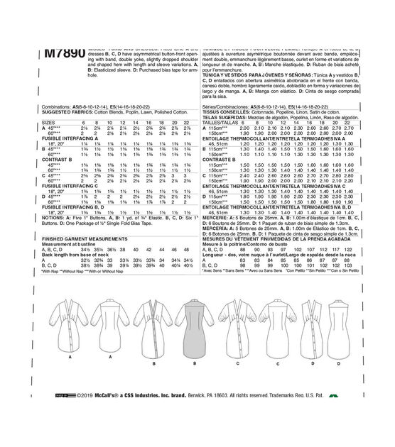 McCall's Patterns M7890 Misses Dress Size 6-22, , hi-res, image 3