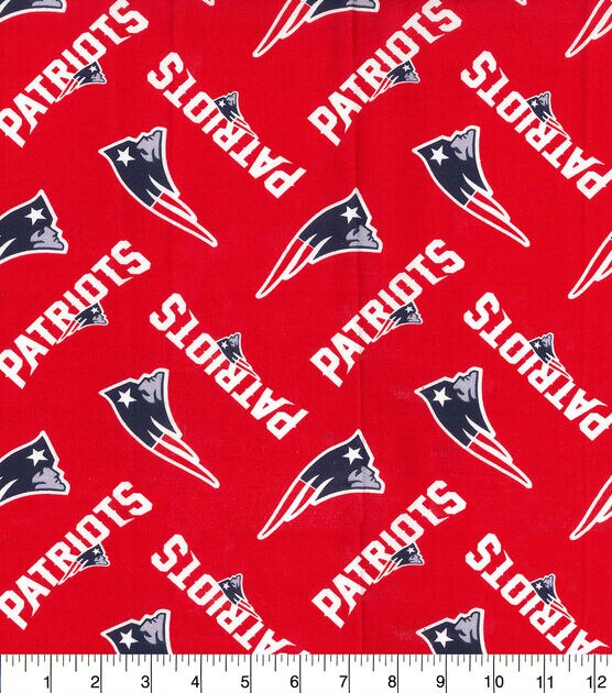 Fabric Traditions New England Patriots NFL Red Cotton Fabric