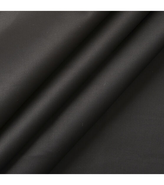 Designer Black Cotton Sateen Specialty Apparel Fabric, , hi-res, image 2