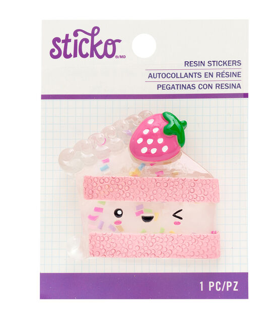 American Crafts Resin Sticker Cakes