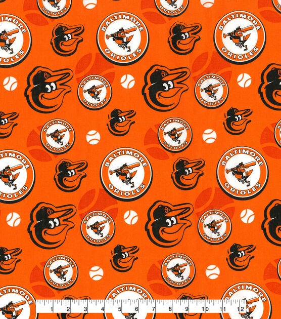 Fabric Traditions Cooperstown Baltimore Orioles Cotton Fabric, , hi-res, image 2