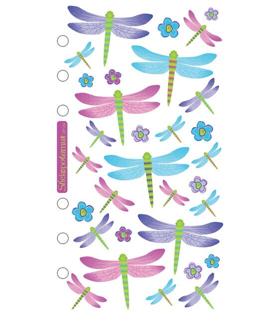 Sticko Stickers Opalescent Dragonflies