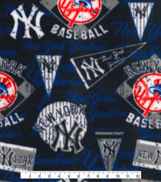 Fabric Traditions New York Yankees Fleece Fabric Vintage, , hi-res, image 2