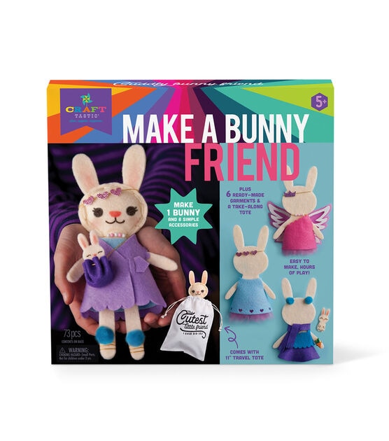 Craft Tastic 73ct Make A Bunny Friend Kit