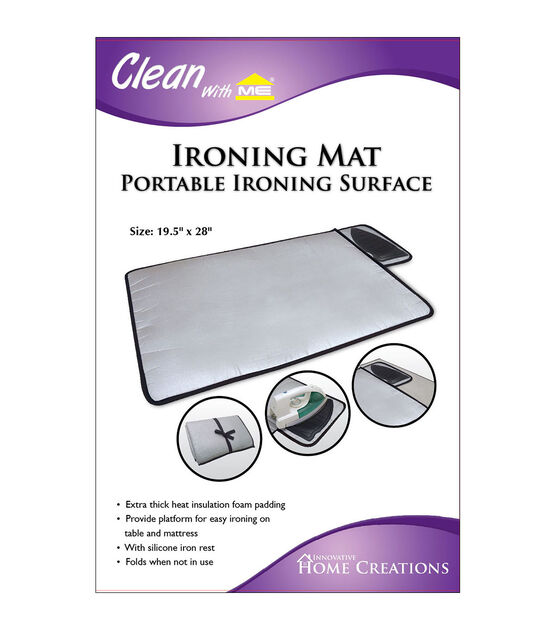 Innovative Home Creations Ironing Mat with Silicone Pad 19.5"X28"
