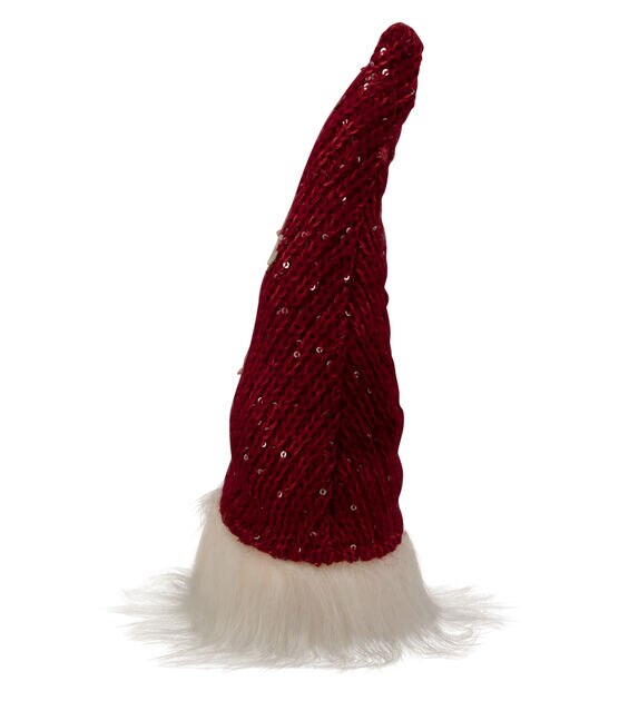 Northlight 11.5" Lighted Red Knit Kiss Me Hat Valentine's Day Gnome, , hi-res, image 6