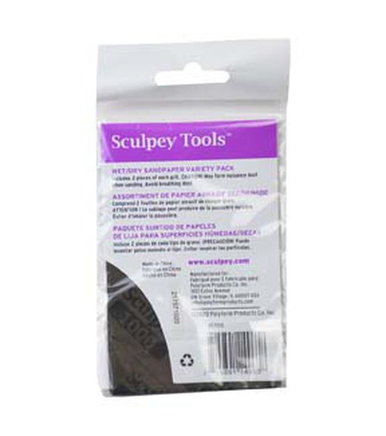 Sculpey 8pc Wet & Dry Sandpaper Variety Pack, , hi-res, image 2