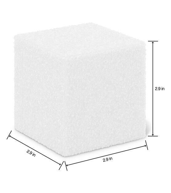 Make It: Fun® STYROFOAM white block, 3 x 3 x 3.