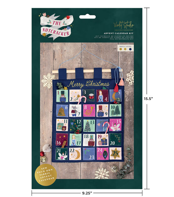 Crafter's Companion Violet Studios Nutcracker Advent Calendar Kit, , hi-res, image 6