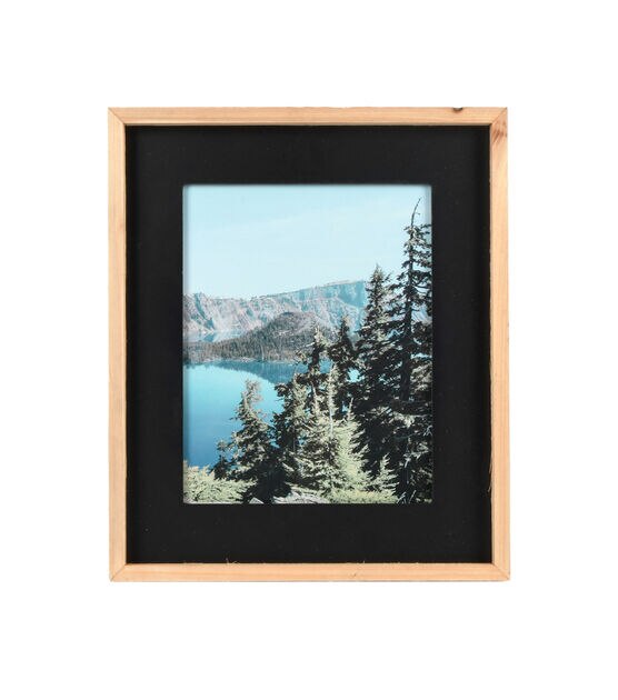 12" x 14" Matted to 8" x 10" Summit Black Portrait Frame by Hudson 43