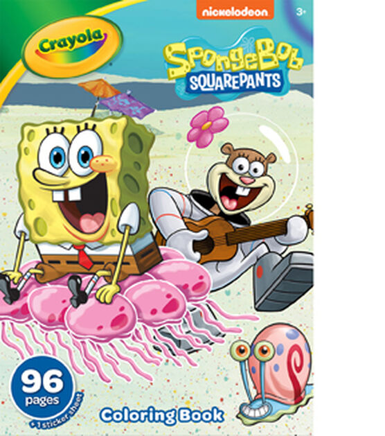 Crayola 96 Sheet Spongebob Squarepants Coloring Book With Stickers