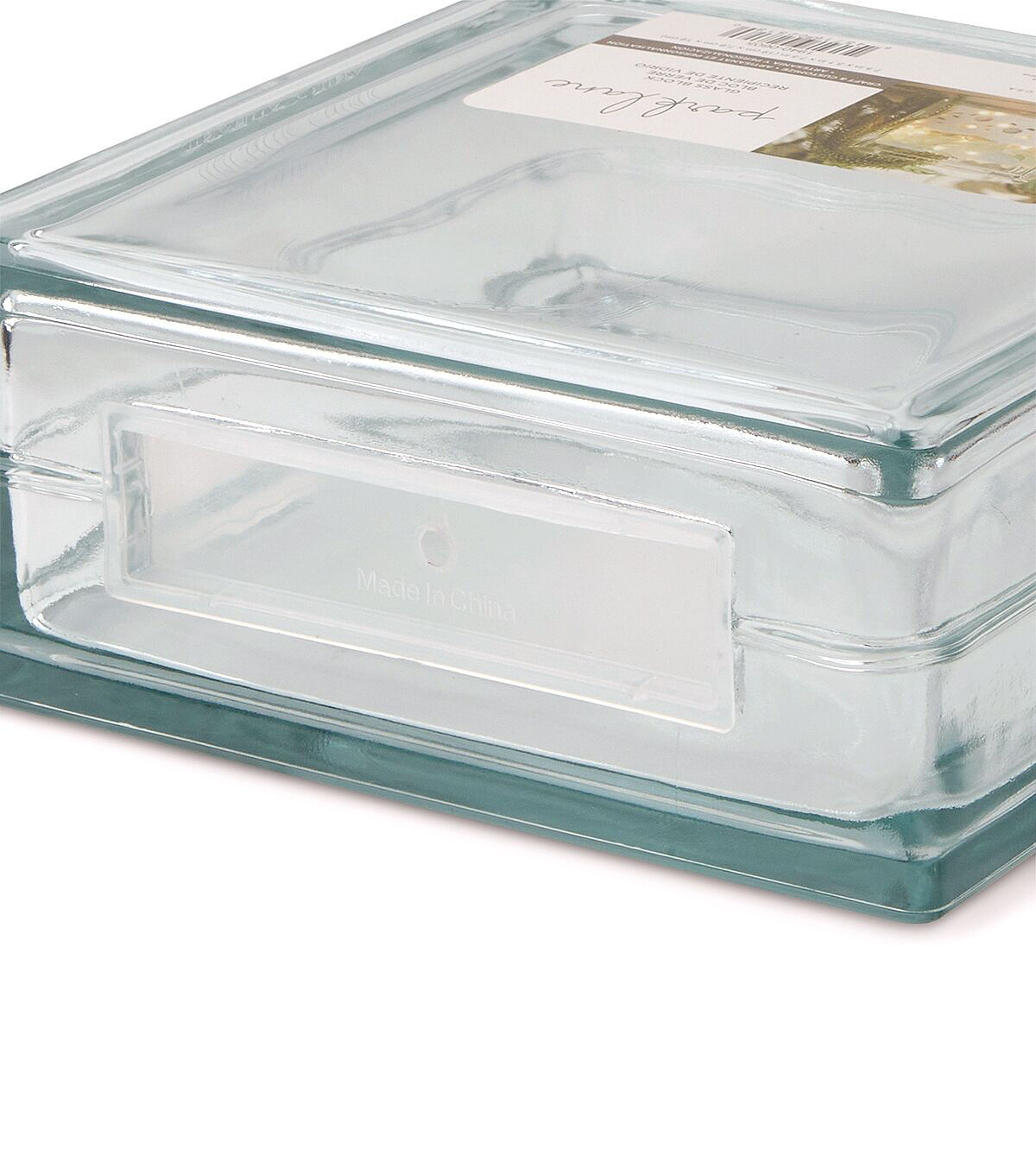Park Lane 7.5in x 7.5in Glass Block - Transparent - Craft Containers - Crafts & Hobbies