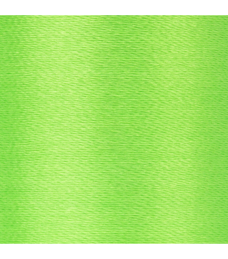 Coats & Clark Trilobal Embroidery Thread, Neon Green, swatch, image 19